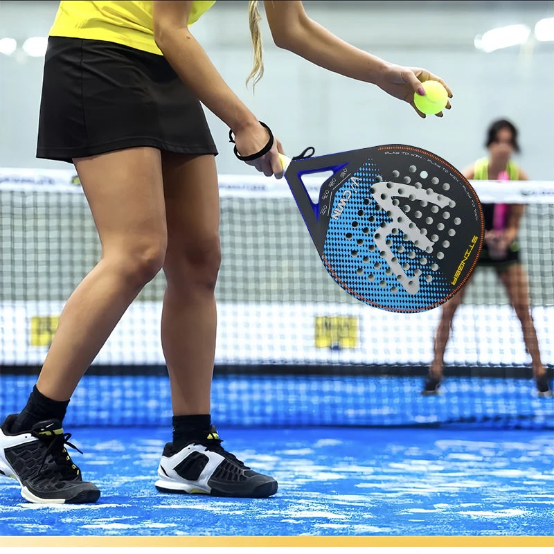 Camewin Stinger Round Padel Racket – 360g with Carry Bag
