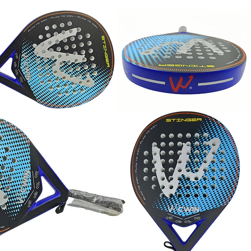 Camewin Stinger Round Padel Racket – 360g with Carry Bag